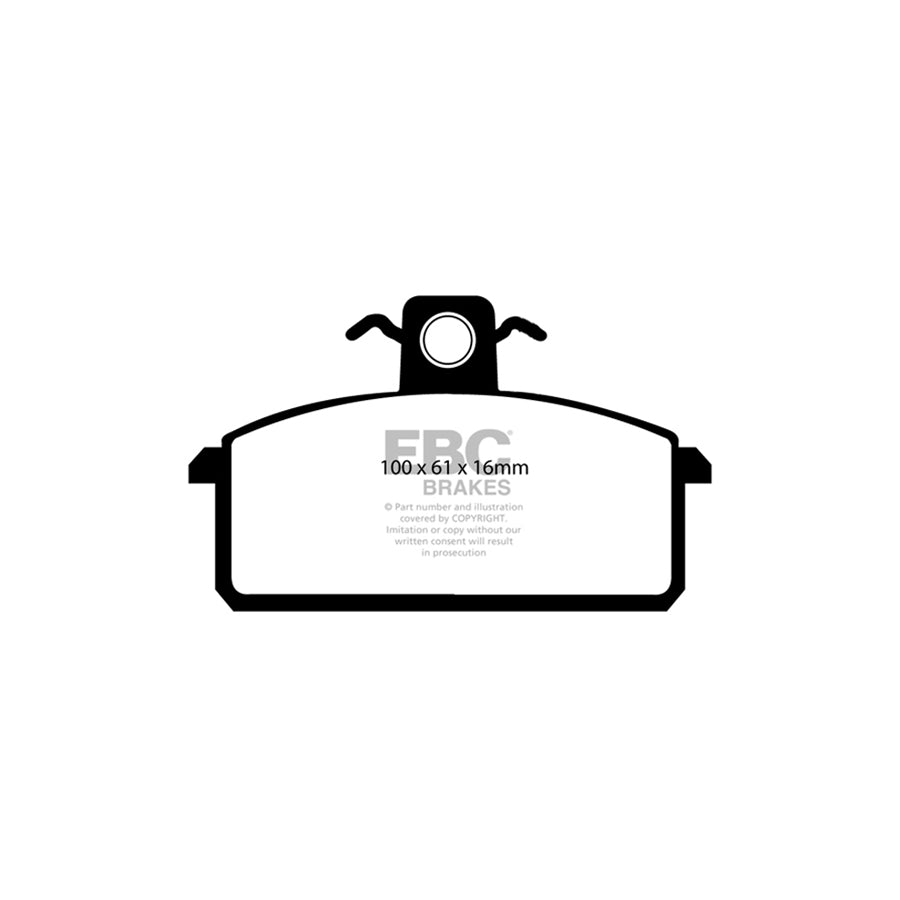 EBC DP410/4 Iveco Santana Ultimax Rear Brake Pads - Girling/TRW Caliper (Inc. Massif & PS10) 2 | ML Performance UK Car Parts