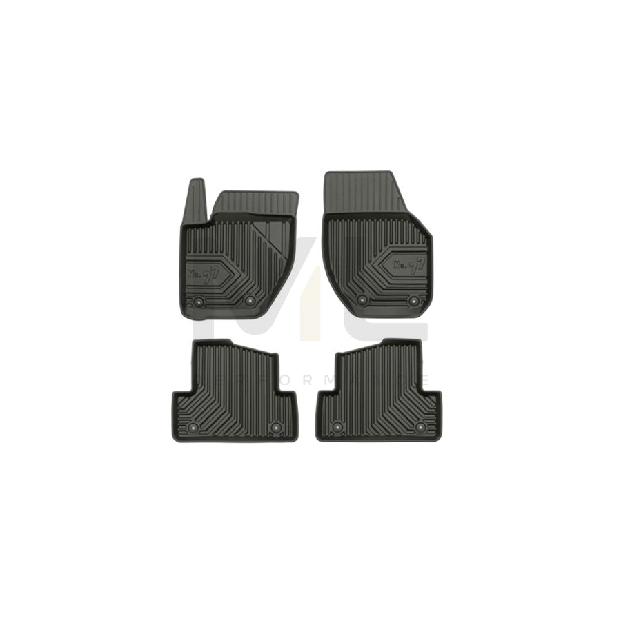 FROGUM Tailored 77409033 Floor mat set for VOLVO V40 Hatchback (525, 526) Elastomer, Front and Rear, Quantity: 4, Black, (LHD)