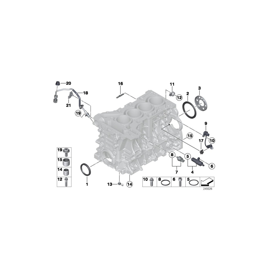 Genuine BMW 11157613038 F11 F33 F20 Holder (Inc. 420i, 320i & 328i)