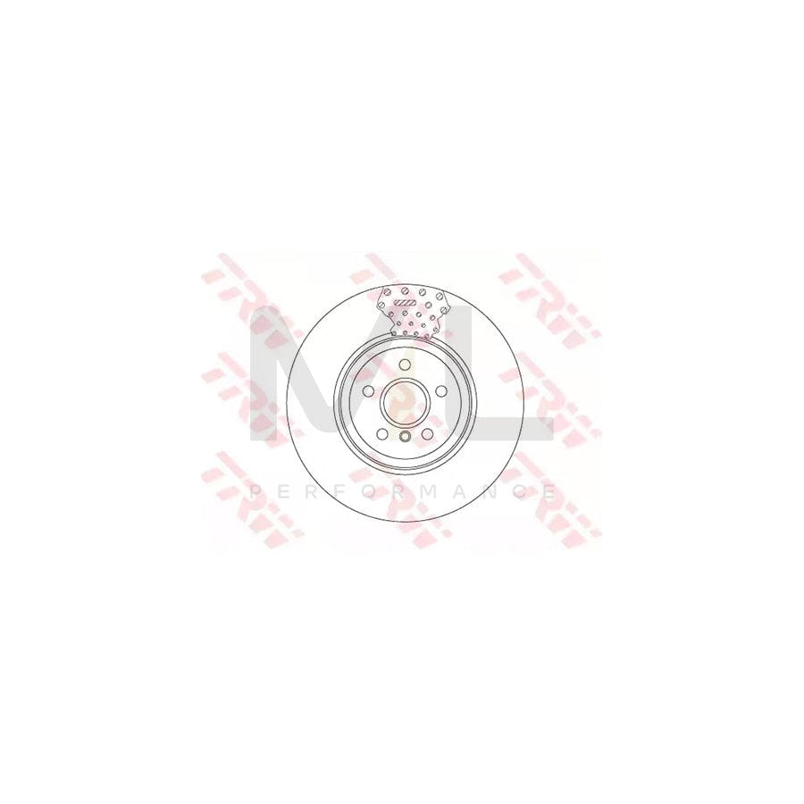 TRW DF6605S Brake Disc Two-piece brake disc, Vented, High-carbon  - 1 piece