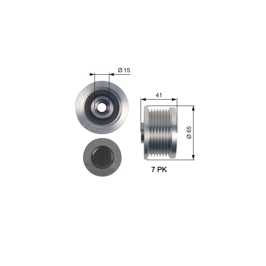 Gates OAP7125 Alternator Freewheel Clutch