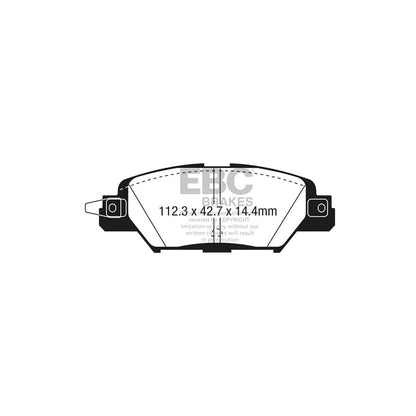 EBC PD03KR1010 Mazda CX-5 Yellowstuff Rear Brake Pad & Plain Disc Kit 2 | ML Performance UK Car Parts