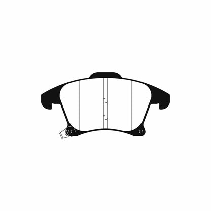 EBC PD01KF1730 Ford Mondeo Mk5 Greenstuff Front Brake Pad & Plain Disc Kit  - ATE Caliper 2 | ML Performance UK Car Parts