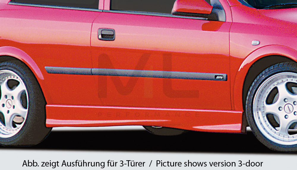 Rieger 00051117 Opel Astra G Side Skirt 1 | ML Performance UK Car Parts