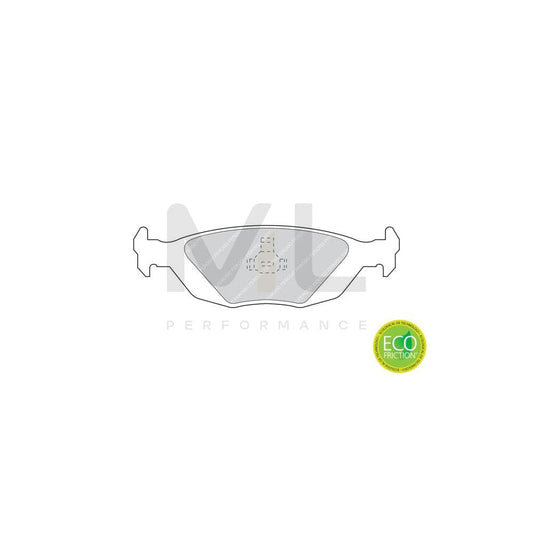 Ferodo Premier Eco Friction FDB506 Brake Pad Set Not Prepared for Wear Indicator, With Piston Clip, Without Accessories