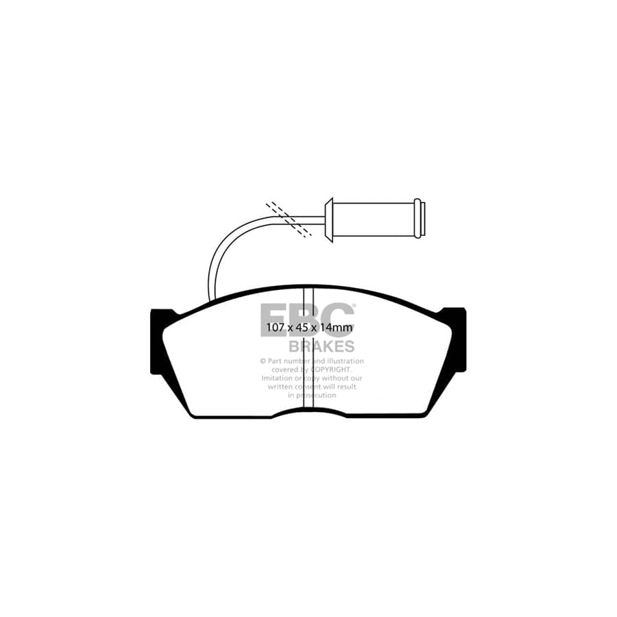 EBC PDKF1736 Rover 200 Ultimax Front Brake Pad & Plain Disc Kit 2 | ML Performance UK Car Parts