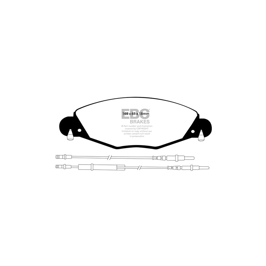 EBC DP1372 Citroen C5 Ultimax Front Brake Pads - Citroen Caliper 2 | ML Performance UK Car Parts