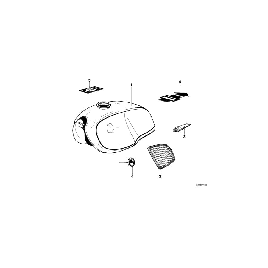 Genuine BMW 16111234048 Knee Padding Right (Inc. R90S & R 75)