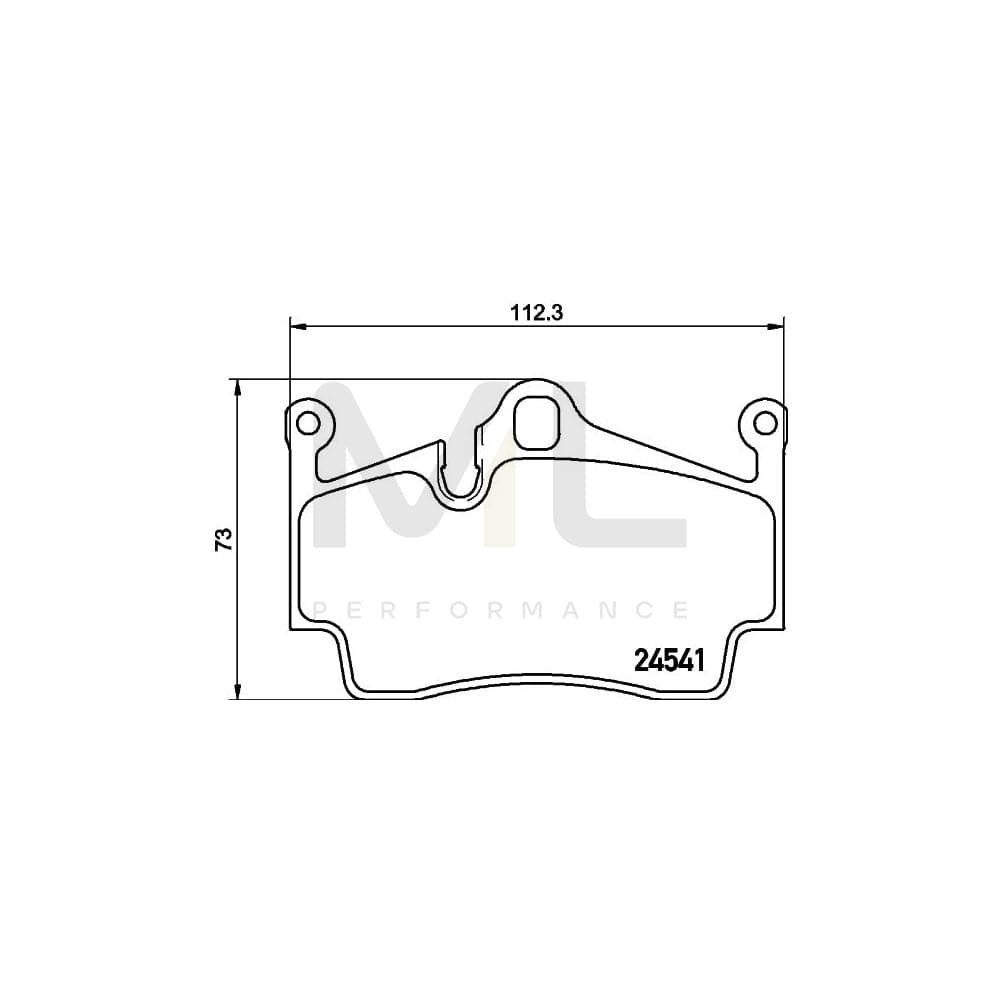 Hella 8DB 355 013-311 Brake Pad Set Prepared For Wear Indicator | ML Performance Car Parts