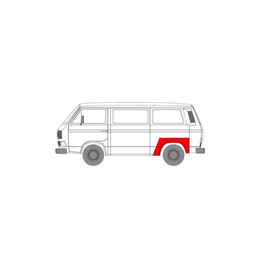 Blic 6504-03-9557591P Sidewall for VW Transporter
