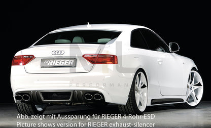 Rieger 00099075 Audi B8 B81 A5 Rear Diffuser 2 | ML Performance UK Car Parts