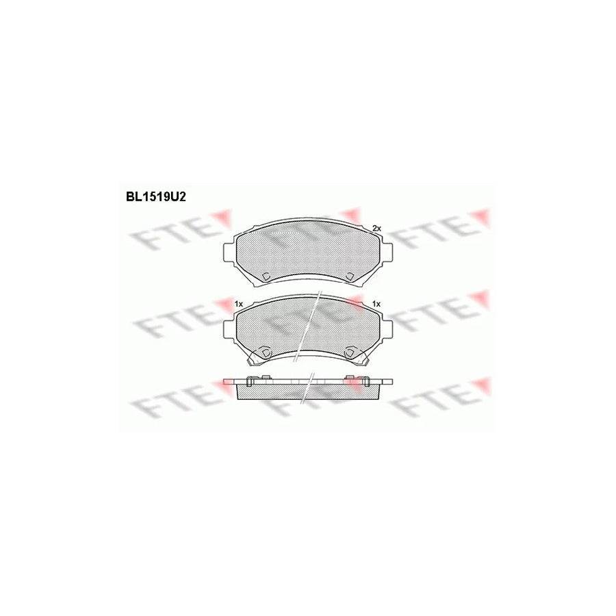 FTE Bl1519U2 Brake Pad Set
