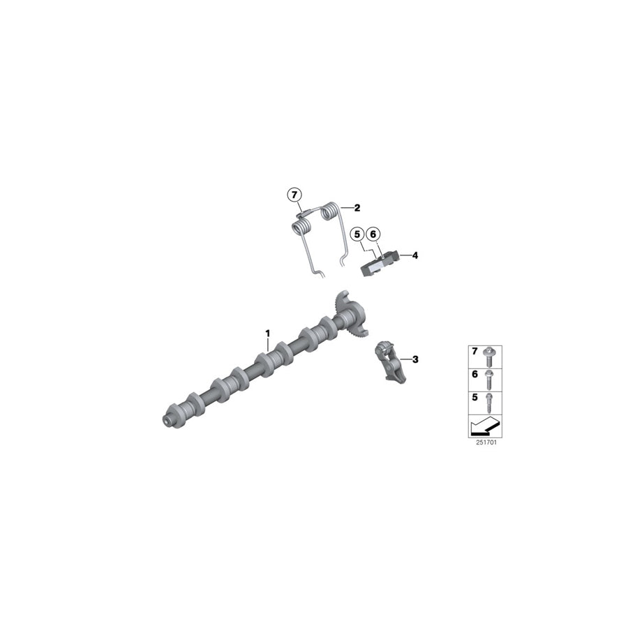 Genuine BMW 11377539966 F21 M Intermediate Lever (Inc. Coop.S JCW, 316i & X6 M50iX)