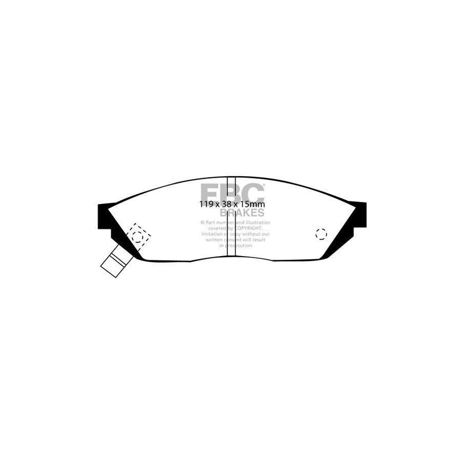 EBC DP560 Honda Civic Ultimax Front Brake Pads 2 | ML Performance UK Car Parts