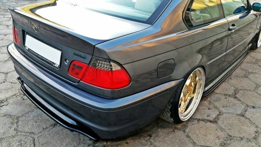 Maxton Design BMW Series 3 E46 M-Pack Coupe Central Rear Splitter (without vertical bars)