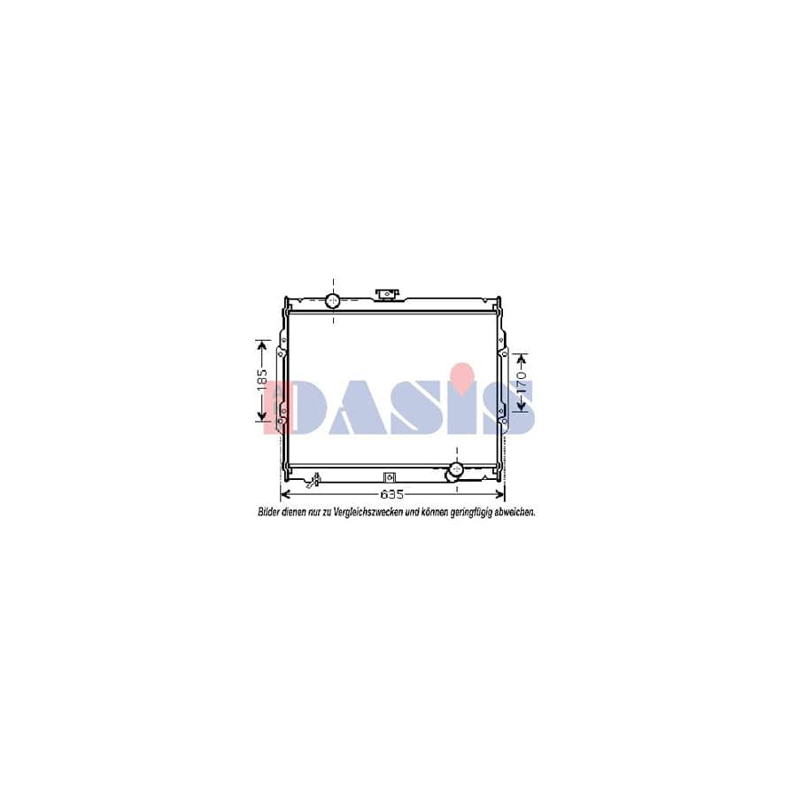 AKS Dasis 560021N Engine Radiator for Hyundai Galloper