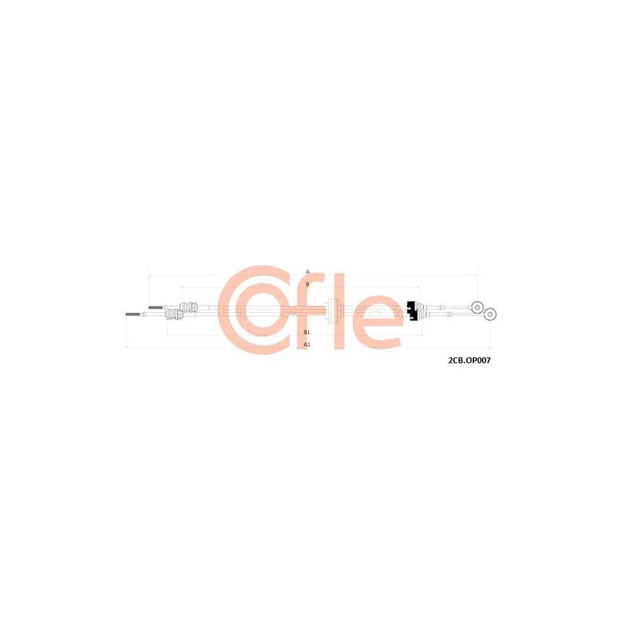Cofle 92.2Cb.Op007 Cable, Manual Transmission for Opel Astra