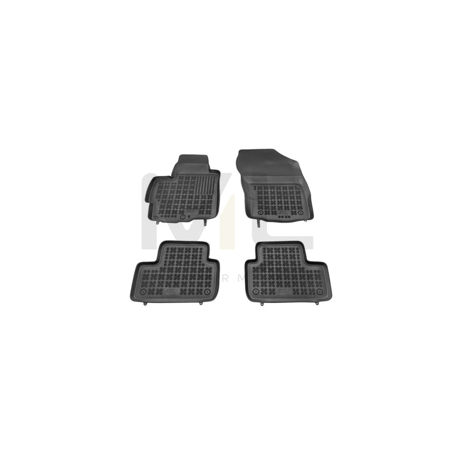 REZAW PLAST Tailored 202306 Floor mat set for MITSUBISHI ASX Off-Road (GA0) Elastomer, Front and Rear, Quantity: 4, Black