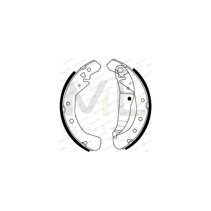 Ferodo FSB4153 Brake Shoe Set With Lever, Premier