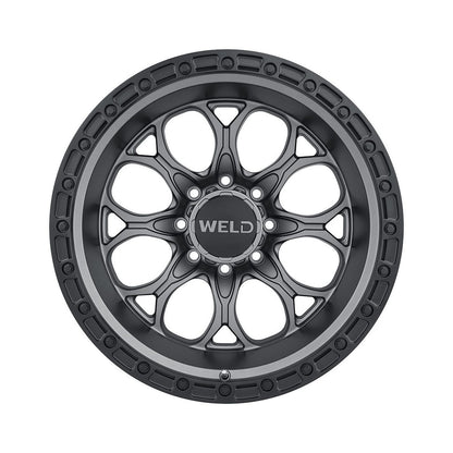 Weld W10700017476 Ledge 8 W107 Wheel 20x10 8x170 ET-18 BS4.75 Satin Gunmetal - Satin Black