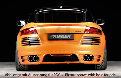 Rieger 00055157 Audi 8J TT Rear Bumper 7 | ML Performance UK Car Parts