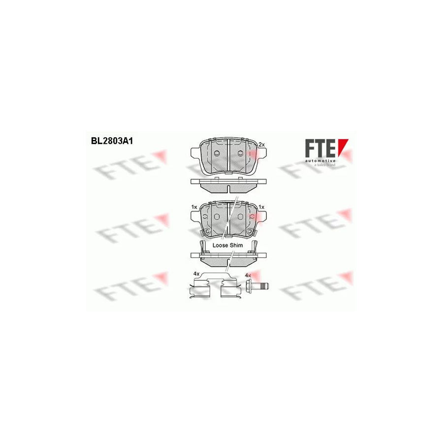FTE 9010993 Brake Pad Set