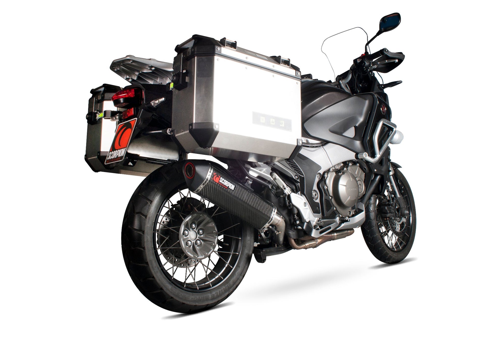 Scorpion RHA156CEO Honda VFR1200 X Crosstourer Serket Parallel Slip-On - Carbon Fibre Sleeve | ML Performance UK UK