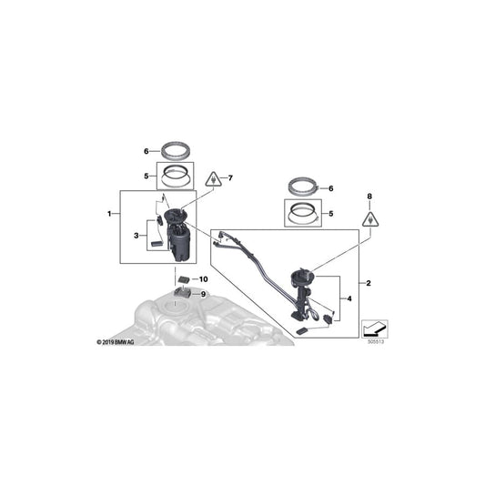 Genuine BMW 16117324297 F15 F16 Delivery Unit With In-Tank Pump, Right (Inc. X6 30dX, X6 M50dX & X5 30dX)