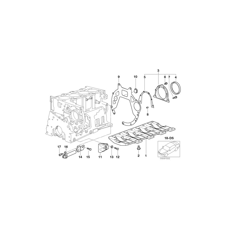 Genuine BMW 11162247294 E46 E39 Generator Supporting Bracket (Inc. 320d, 520d & 318d)