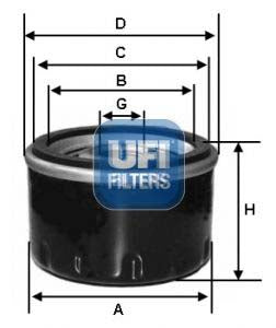 UFI 23.687.00 Oil Filter