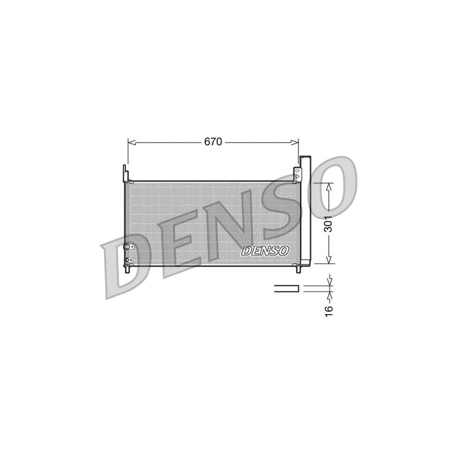 DENSO DCN50037 Air Conditioning Condenser