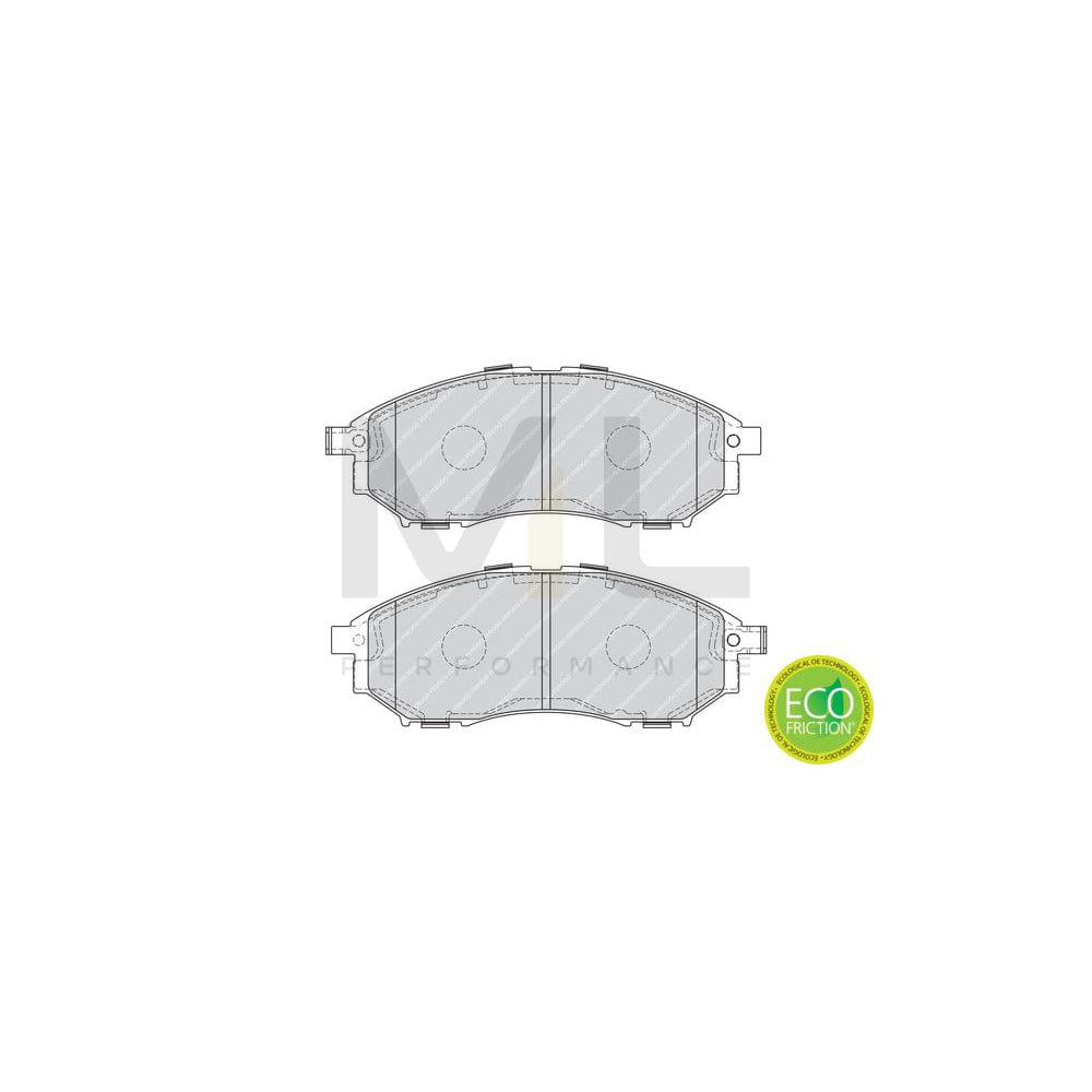 Ferodo Premier Eco Friction FDB4177 Brake Pad Set With Acoustic Wear Warning, Without Accessories