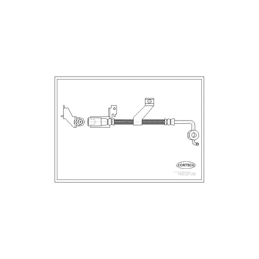 Corteco 19032126 Brake Hose for Ford Escort