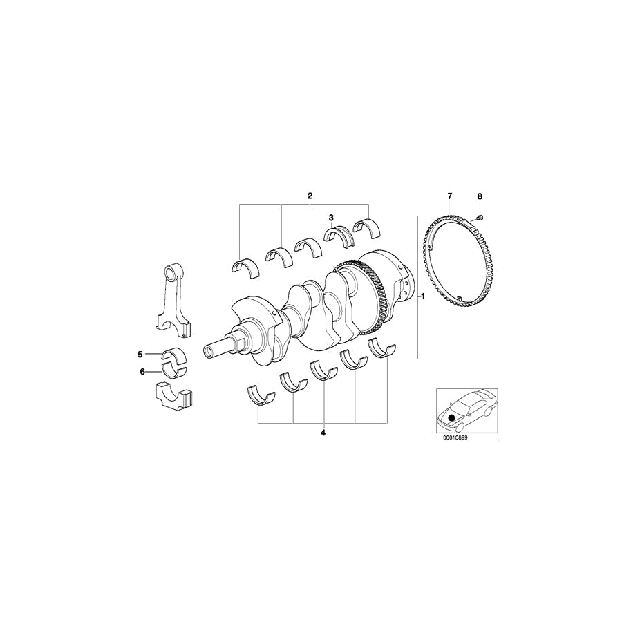 Genuine BMW 11211247050 E46 E36 Impulse Sending Wheel (Inc. 318is, 316Ci & Z3 1.9)