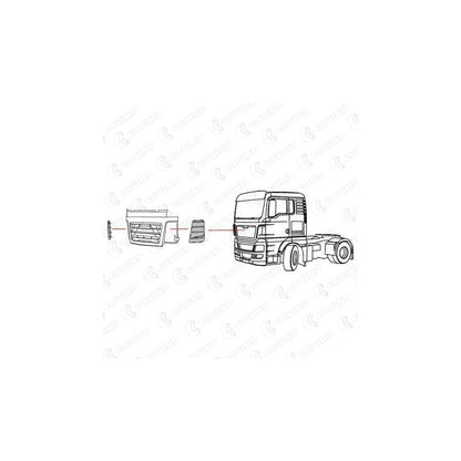 Covind Tgx/161 Air Deflector, Driver Cab