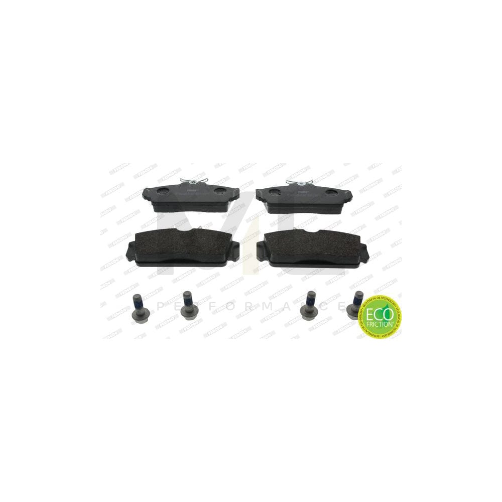 Ferodo Premier Eco Friction FDB1096 Brake Pad Set Not Prepared for Wear Indicator, With Brake Caliper Screws, With Accessories