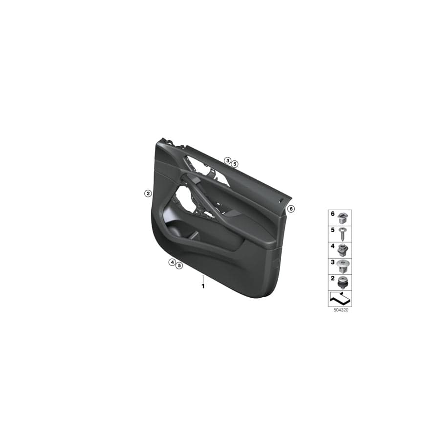 Genuine BMW 51419474020 G06 Door Trim Panel, Front Right TATRUFO (Inc. X6)