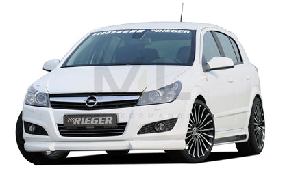Rieger 00051277 Opel Astra H Front Splitter 5 | ML Performance UK Car Parts