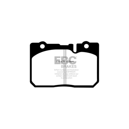 EBC PD06KF661 Lexus LS400 (XF20) Greenstuff Front Brake Pad & USR Disc Kit 2 | ML Performance UK Car Parts