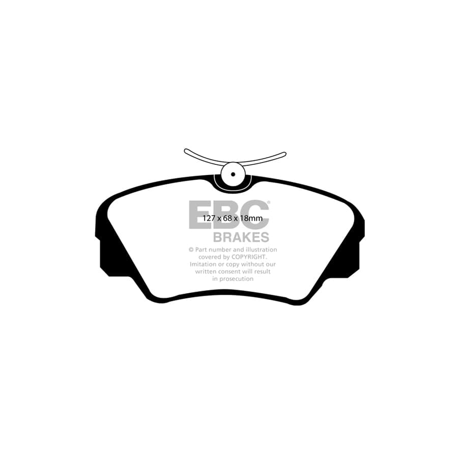 EBC PD02KF402 Opel Redstuff Front Brake Pad & Plain Disc Kit - ATE Caliper (Inc. Omega & Senator) 2 | ML Performance UK Car Parts
