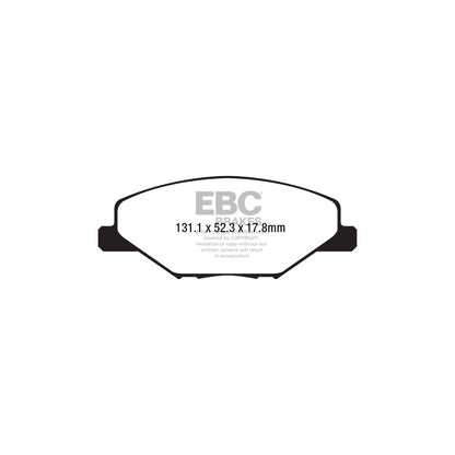 EBC DP22211 Skoda Fabia (NJ) Greenstuff Front Brake Pads - Girling/TRW Caliper 2 | ML Performance UK Car Parts
