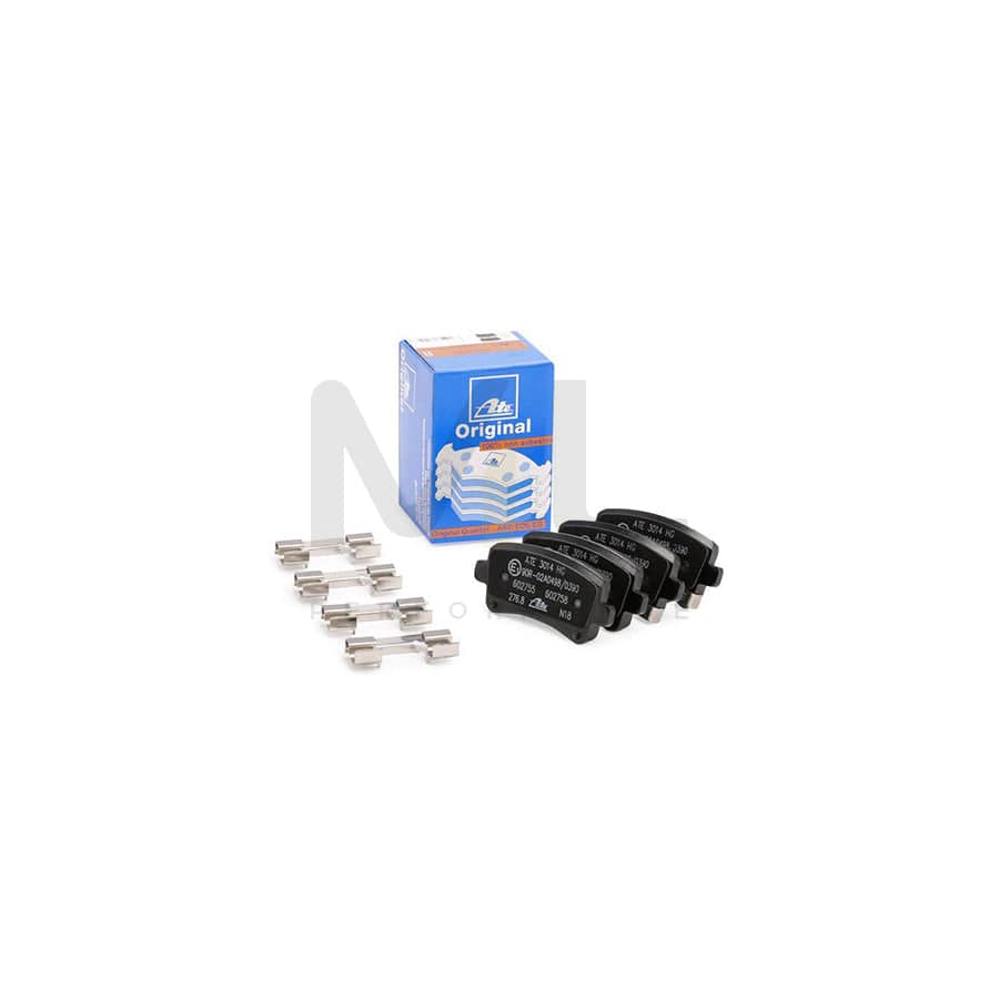 ATE 13.0460-2755.2 Brake pad set with acoustic wear warning, with accessories