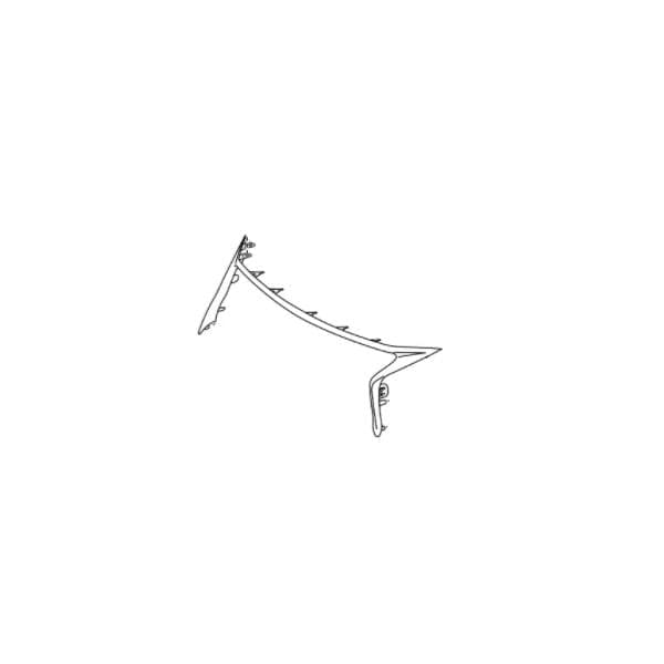 Genuine Lexus 52711-30270 GS Phase 4 Chrome Upper Grille Surround