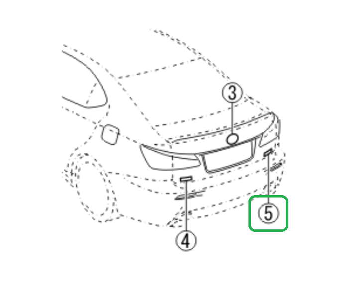 Genuine Lexus 75443-53100 IS Boot Badge