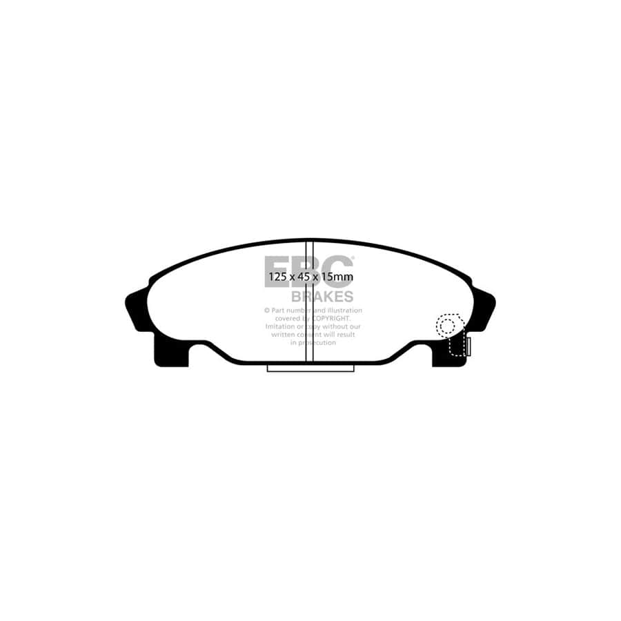 EBC PDKF567 Daihatsu Ultimax Front Brake Pad & Plain Disc Kit - Akebono Caliper (Inc. Charade & Grand Move) 2 | ML Performance UK Car Parts