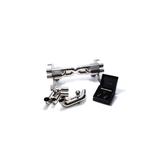 Armytrix AUR11-DC15 Titanium Valvetronic Catback Exhaust System Dual Carbon Tips Audi R8 V10 MKI 2009-2012