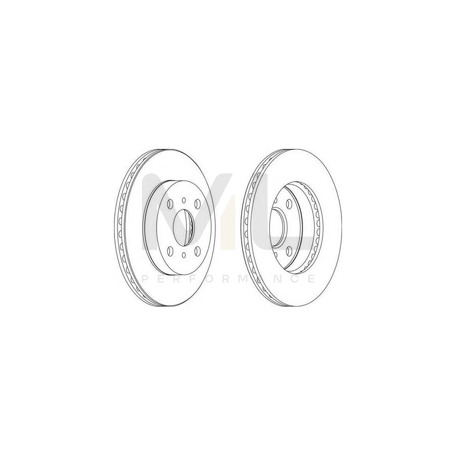 Ferodo DDF1084-1 Brake Disc Vented  - Pair