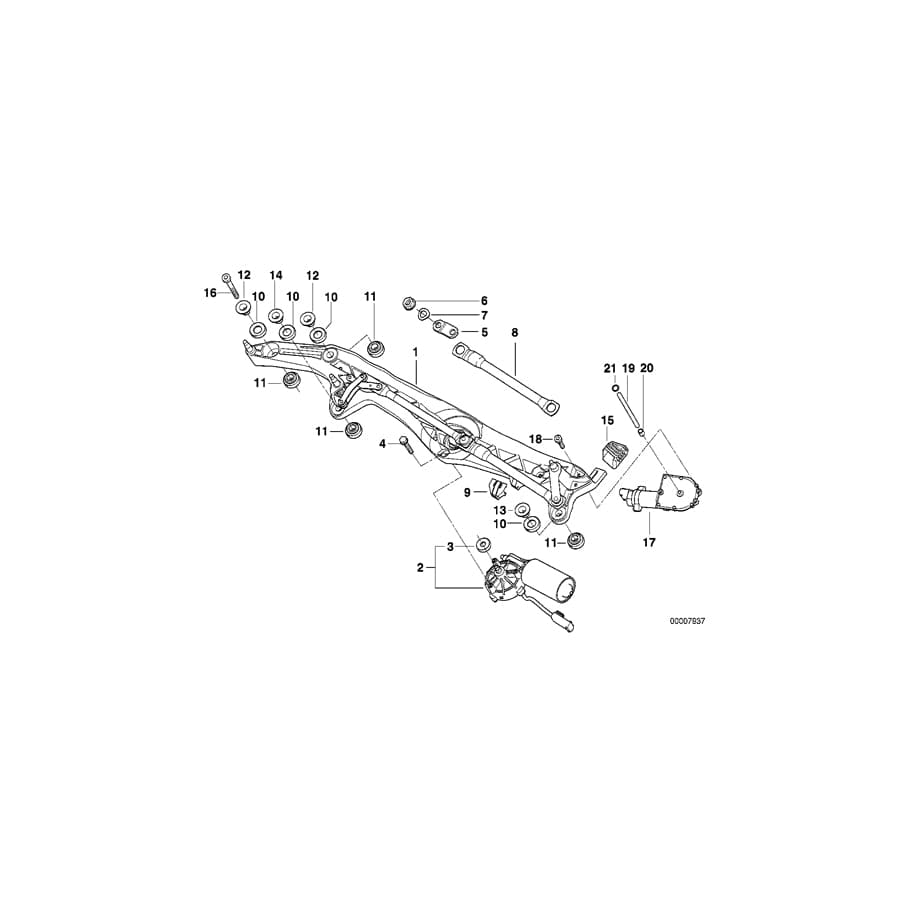 Genuine BMW 61618360409 E38 E53 E36 Bush D=6,3 (Inc. 740iLP, 740d & X5 4.4i)