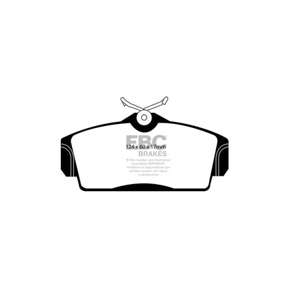 EBC DP41238R Nissan Yellowstuff Front Brake Pads - Girling/TRW Caliper (Inc. Almera, Primera, Pulsar) 2 | ML Performance UK Car Parts