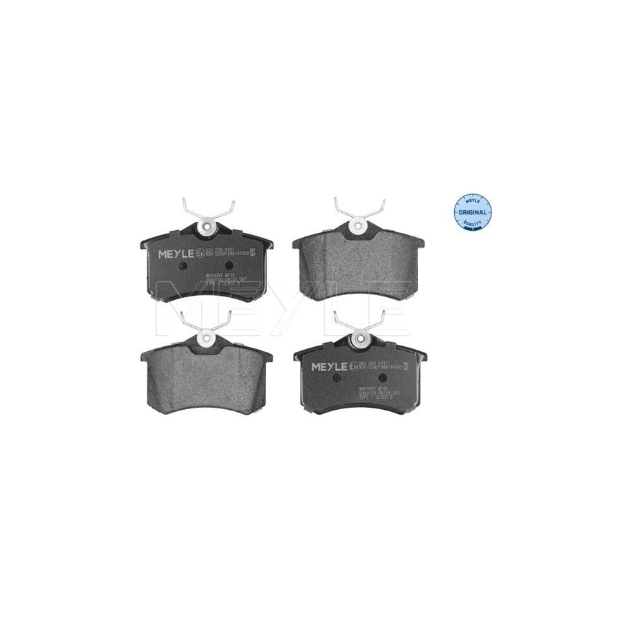 Meyle 025 209 6117 Brake Pad Set